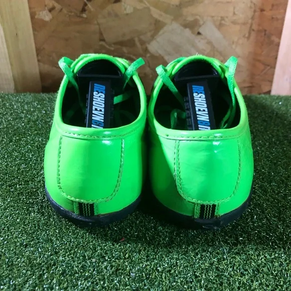 PF Flyers Bright Lime Green Leather Sneakers Women’s 8 - Picture 4 of 10